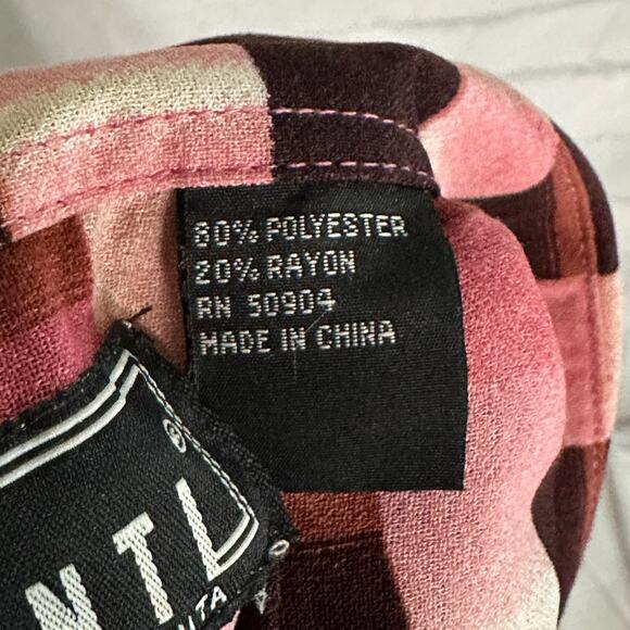 Pronti Collection by Phita Men’s Pink Patterned Button Up Blouse, XXL, Pre-owned - Picture 4 of 5